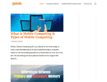 Tablet Screenshot of jotuts.com